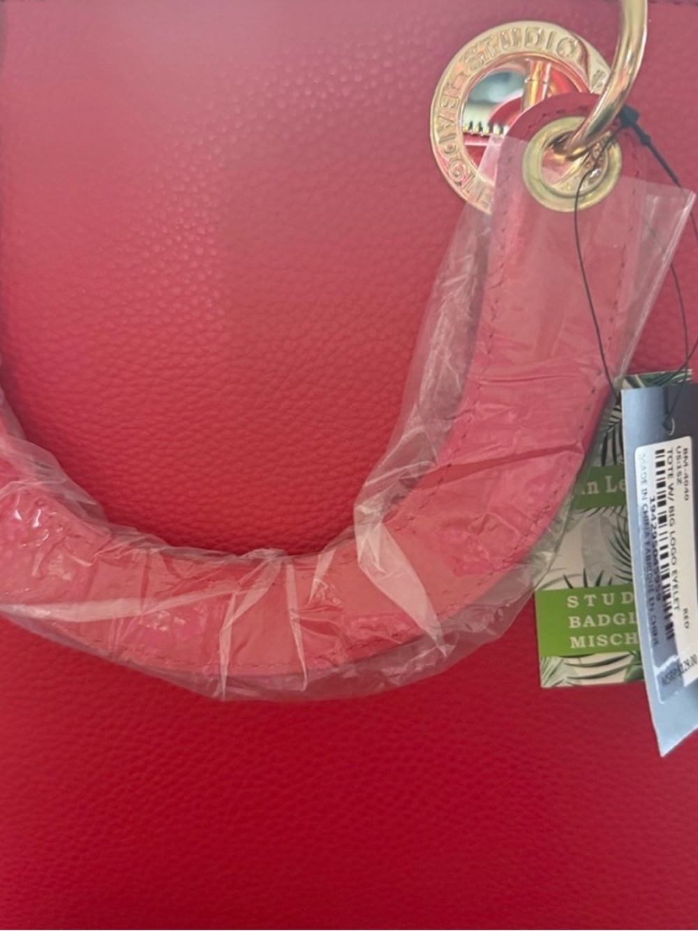 Badgley Mischka bag and wallet. Elegant Red Handbag bag NWT. Wallet NWOT - Picture 6 of 12